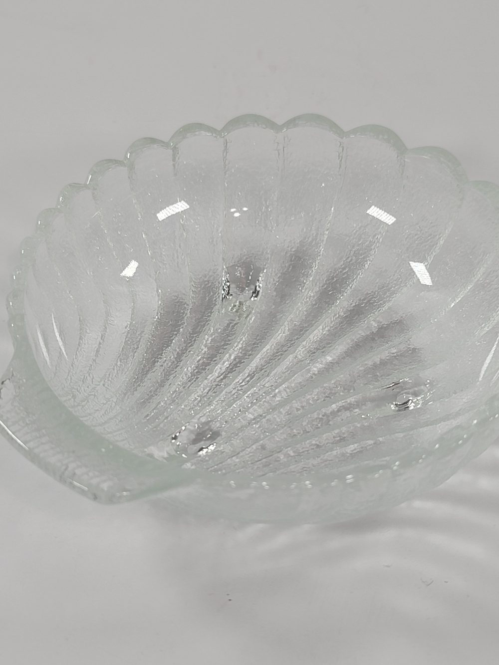 Vintage Anchor Hocking Clear Shell Bowl Trinket Dish